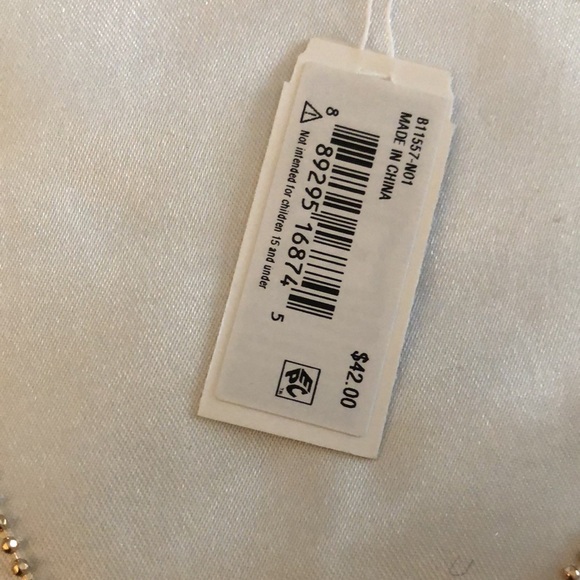 Betsey Johnson Gold Tone Ball Chain With Black Cat Pendant Necklace NWT - Picture 3 of 12